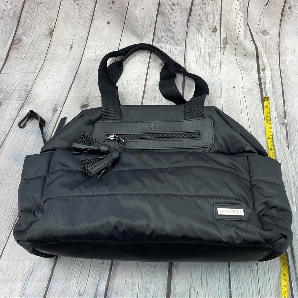 NWOT Skip Hop Black Riverside Diaper Satchel